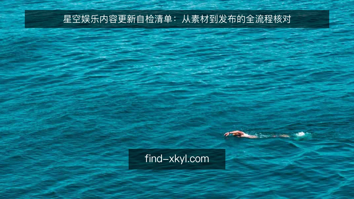 星空娱乐内容更新自检清单：从素材到发布的全流程核对